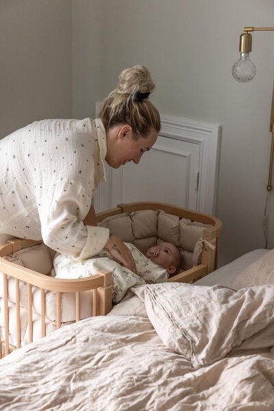 Sebra Bedside Crib, Wooden Edition - Sebra