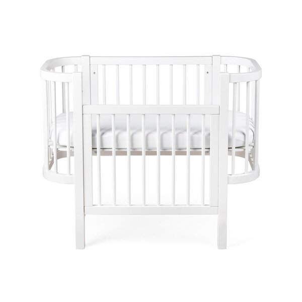 Sebra Bedside Crib, Classic White - Sebra