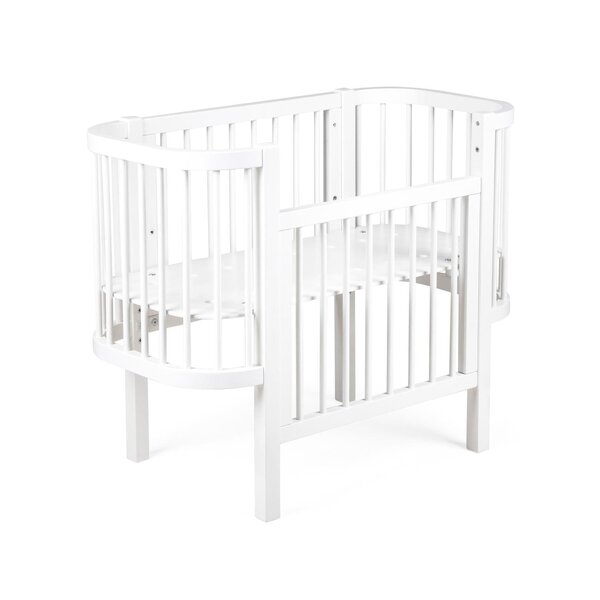 Sebra Bedside Crib, Classic White - Sebra