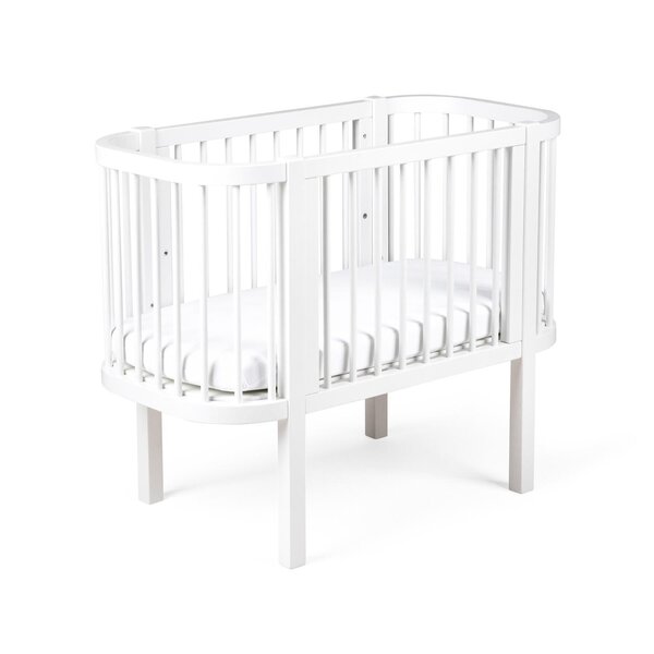 Sebra Bedside Crib, Classic White - Sebra