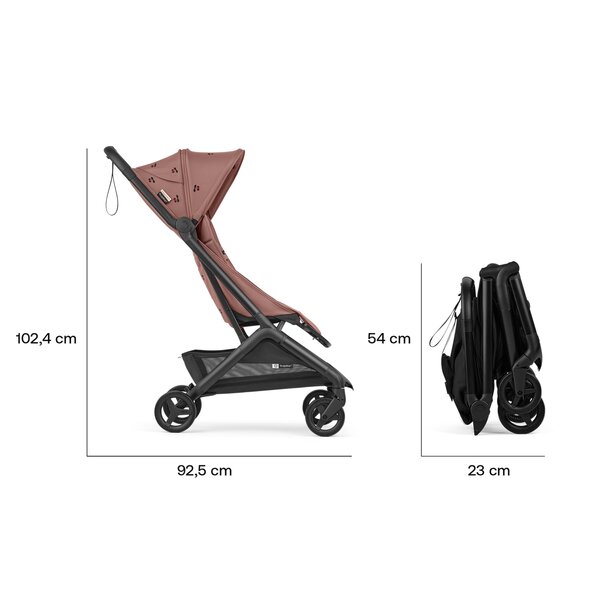 Bugaboo x Konges SlØjd Butterfly 2 travel pushchair, Dusty Pink - Bugaboo