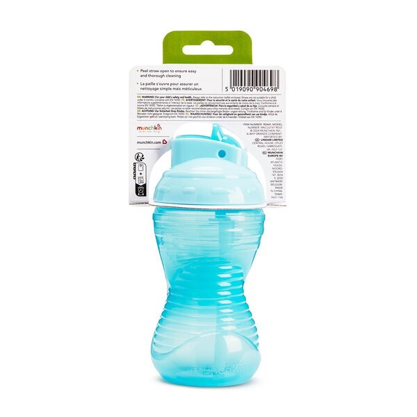 Munchkin бутылочка с соломинкой Mighty Grip 296 ml - Munchkin