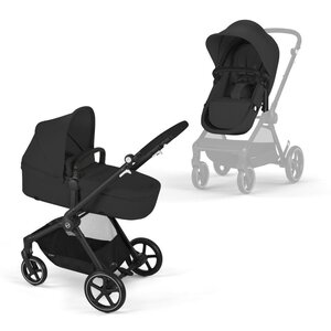 Cybex Eos 2in1 vankrikomplekt Moon Black, must raam - Cybex