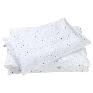 Nordbaby voodipesukomplekt 100X130cm Dot, White Dot/White - Nordbaby