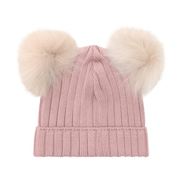 Huttelihutt Hat Knit Alpaca Pompoms - Huttelihutt