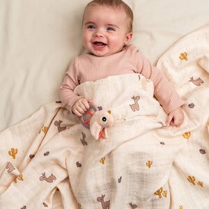 Done by Deer Swaddle 120x120cm, Lalee Powder - Done by Deer