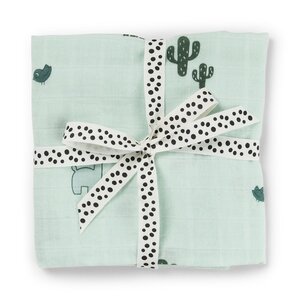 Done by Deer Swaddle 120x120cm, Lalee Blue - Done by Deer