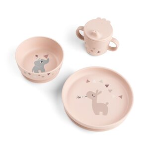 Done by Deer Foodie dinner set with suction, Celebration Powder - Done by Deer