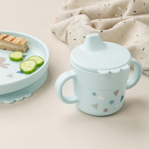Done by Deer Foodie dinner set with suction, Celebration Blue - Done by Deer