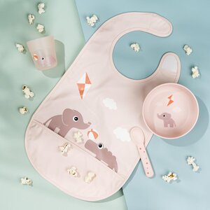 Done by Deer Bib w/velcro 2-pack, Playground Powder - Done by Deer