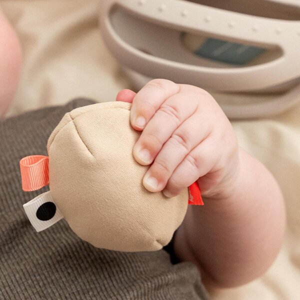 Done by Deer Grip & teether toy with rattle, Clucky Sand - Done by Deer