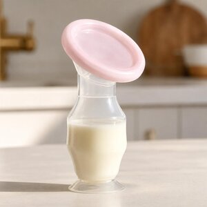 BabyOno 1399/01 Silicone breast pump - collector Beige - BabyOno