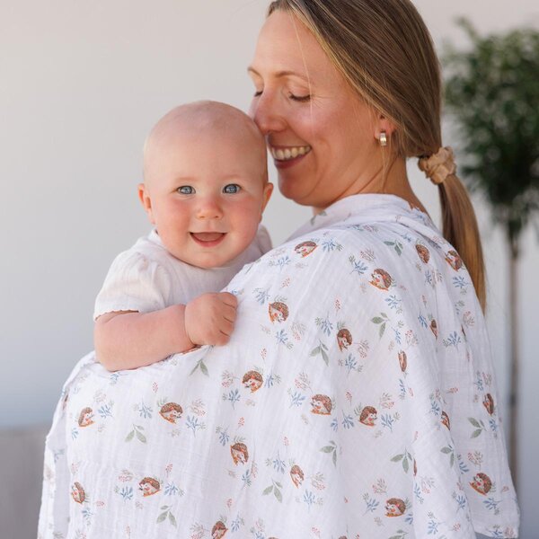 BabyOno Muslin diapers super soft Hedgehog - BabyOno