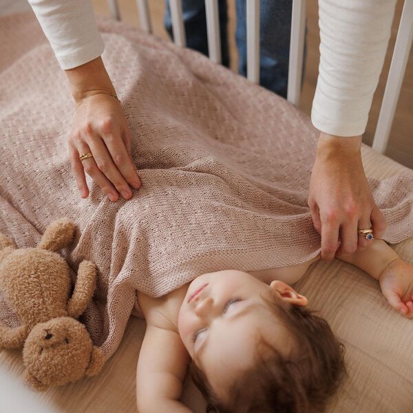 BabyOno Bamboo knitted blanket 75x100cm, Beige - BabyOno