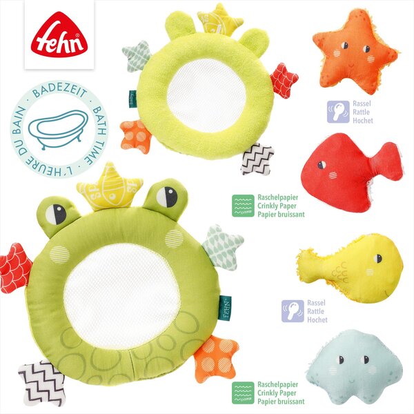 Fehn bath toy Frog fishing net - Fehn
