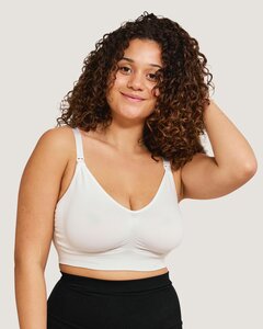 Carriwell Seamless Nursing Bra, S white - Carriwell