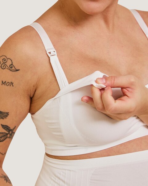 Carriwell Seamless Nursing Bra, S white - Carriwell