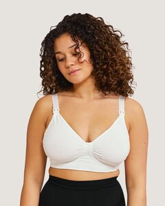 Carriwell Seamless nursing Bra with Carri-Gel S, White  - Carriwell