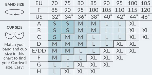 Carriwell Seamless nursing Bra with Carri-Gel S, White  - Carriwell