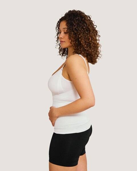 Carriwell Seamless Nursing Control Cami, L black - Carriwell