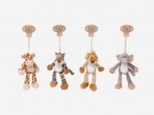 Teddykompaniet 14814-Diinglisar Wild Clip Elephant - Taf Toys