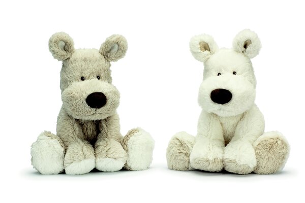 Teddykompaniet soft toy, Teddy Cream Dog - Teddykompaniet