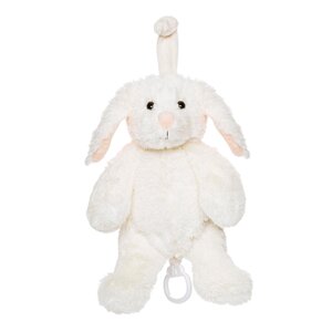 Teddykompaniet Soft toy with music 27cm, Rabbit Lollan - Teddykompaniet